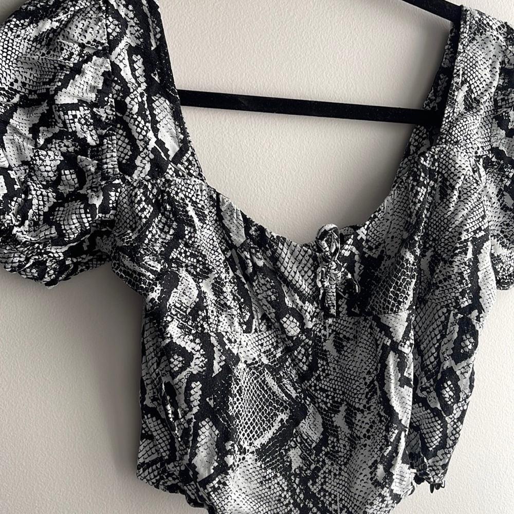 Animal print urban outfitters top
